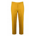 Pantalon tailleur classique à pinces jaune Hippocampe Melle Boutique