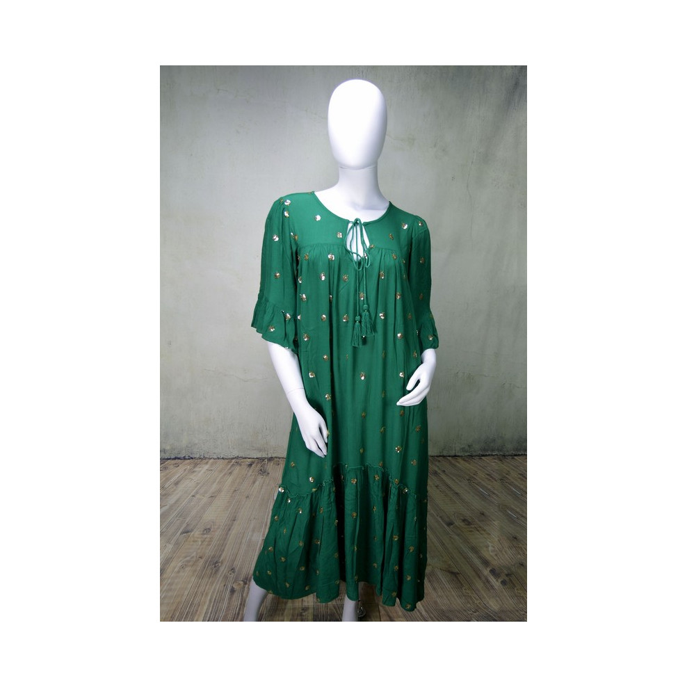 robe verte droite