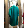Robe chemise coupe ample verte