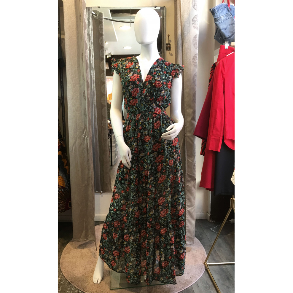 robe motif fleuri