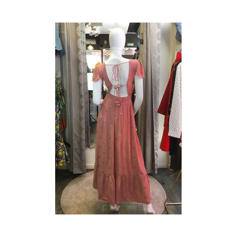 robe longue en crepe