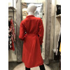Trench long grand col rouge Hippocampe
