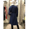 Trench long grand col bleu foncé Hippocampe