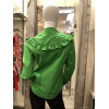 Chemise col mao froufrous vert Hippocampe