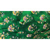 Robe coton longue vert fleurs jaunes Goa