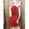 Robe chemise porte-feuille rouge Hippocampe