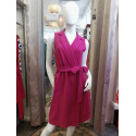 Robe chemise porte-feuille rose Hippocampe