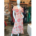 Robe longue cache-coeur motif mandalas Goa
