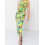 Robe cache cœur motif géométrique vert et jaune