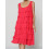 Robe droite à volants rose