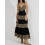 Robe ouverte sur les côtés broderie dorée Goa
