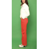 VESTE CIRÉ BLANCHE STYLE 60'S HIPPOCAMPE