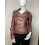 Blouson en Cuir effet Vieilli Marron GOA