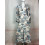 Robe Longue Imprimé Floral à Lacet au Dos