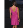 Robe courte rose satinée GOA - GRACE SHORT