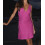 Robe courte rose satinée GOA - GRACE SHORT