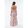 Robe longue imprimée cerises dos nu GOA - LUCIANDA