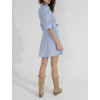 BONY SHORT – Robe chemisier courte à broderies bijoux
