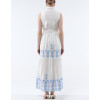 Romance – Robe chemisier longue brodée en coton GOA