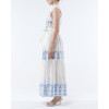 Romance – Robe chemisier longue brodée en coton GOA