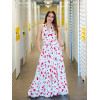 Robe longue imprimée cerises dos nu GOA - LUCIANDA