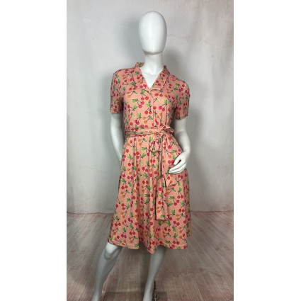 Robe Chemisier cerises – Hippocampe N°141