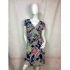 Robe manches courtes imprimée cachemire