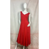 Robe longue rouge sans manche