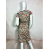 Robe manche courte cache cœur fleurie