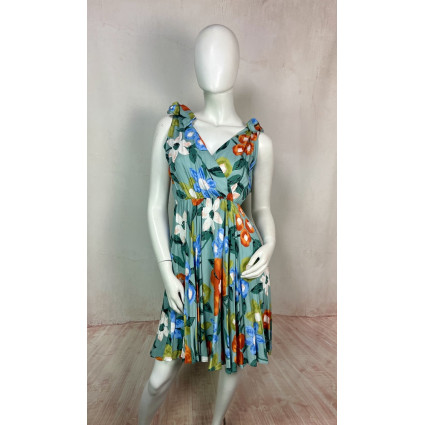 Robe Courte à Imprimé Floral & Fruité
