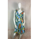 Robe Courte à Imprimé Floral & Fruité