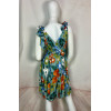 Robe Courte à Imprimé Floral & Fruité