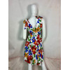 Robe Courte à Imprimé Feuilles