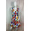 Robe Courte à Imprimé Feuilles