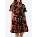 GLORY - Robe imprimé coquelicots