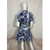 GLORY - ROBE IMPRIMÉS ABSTRAITS BLEUS