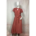 Robe Neva - robe rose fluide sans manches