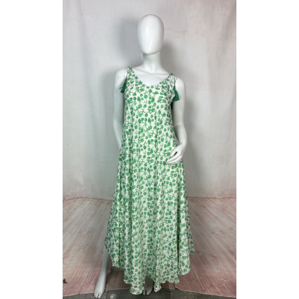 Robe longue fleurie à bretelle réglables Goa - GAYA
