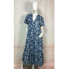 Robe longue à imprimé abstrait – GOA ELIA