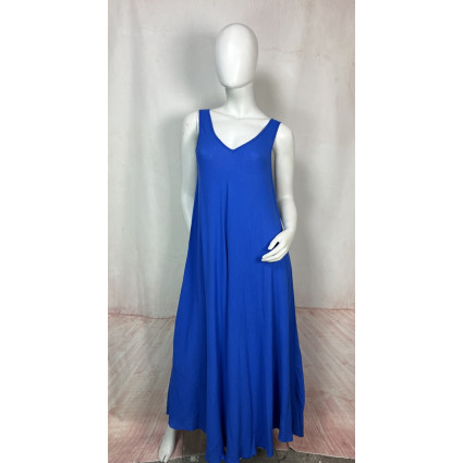 Robe longue bleu uni – GOA ALANA