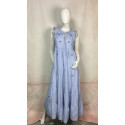 Robe Longue bleu à strass – MATCHA