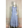 Robe Longue bleu à strass – MATCHA