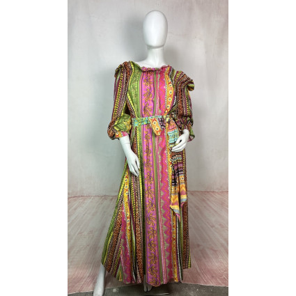 Robe Longue Bohème Multicolore – Esprit Ethnique Chic - fifilles de Paris