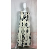 Robe Longue Écrue à Motifs Noirs – MARTY