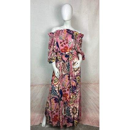 Robe Longue Bohème Multicolore – Les Fifilles de Paris