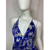 Robe bleu avec motifs floraux blanc - GOA 63210