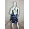 Robe bleu avec motifs floraux blanc - GOA 63210