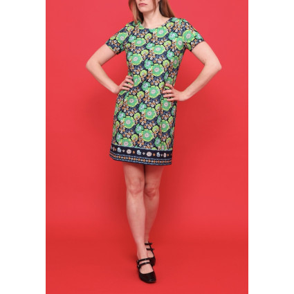 Robe Courte Imprimé Floral n°122 – Charme Graphique