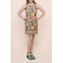 Robe Vintage Sans Manches – imprimé fleuries