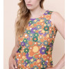 Robe Vintage Sans Manches – Esprit Flower Power